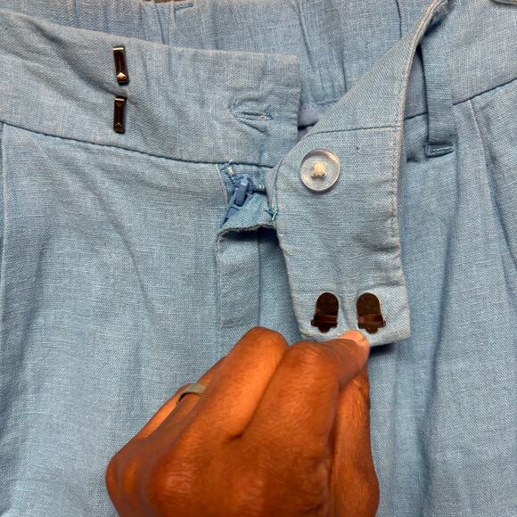 A New Day Linen Pants NWT Lounge Resort Summer Beachy Vacation Elastic Waist - Picture 12 of 14